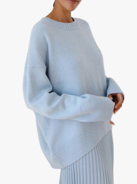 Women's Sophisticated Ribbed Knit Crewneck Sweater
