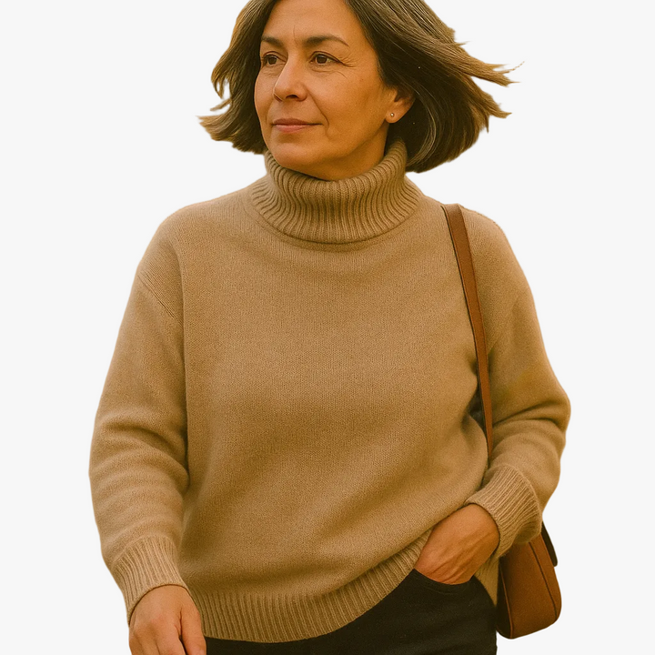 Women's Trendy Turtleneck Knit Sweater