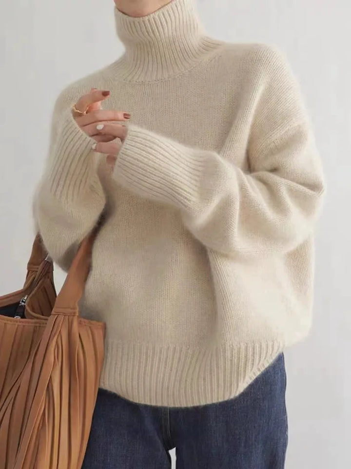Women's Trendy Turtleneck Knit Sweater