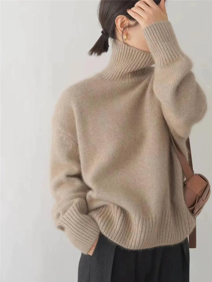 Women's Trendy Turtleneck Knit Sweater