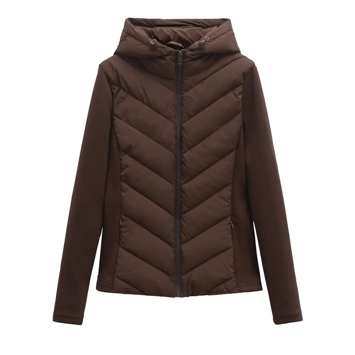Women's Lightweight Winter Jacket for Active Wear in Brown
