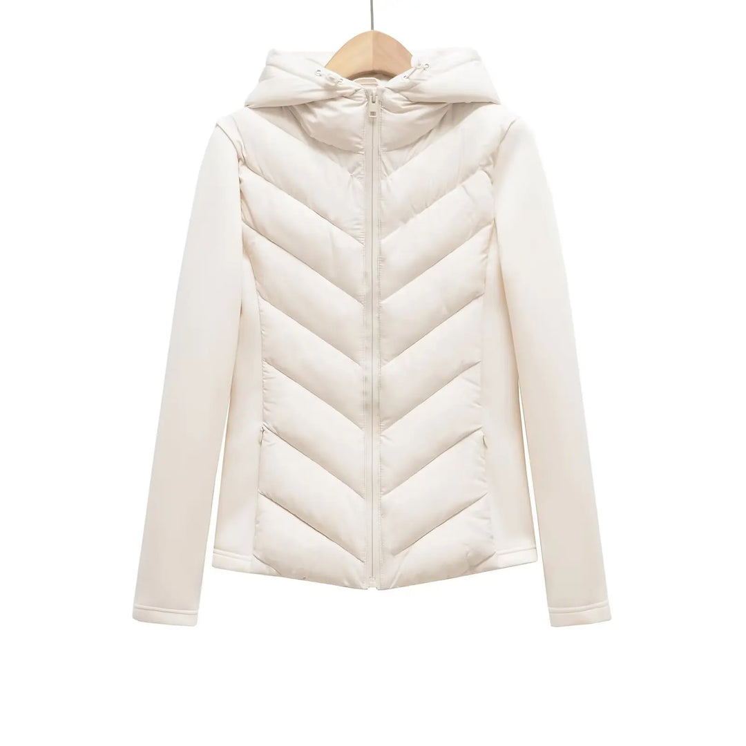 Women's Lightweight Winter Jacket for Active Wear in White