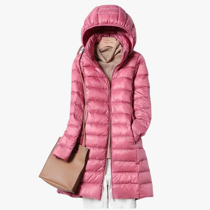 Women's Effortlessly Stylish Quilted Puffer Jacket with Zip Front