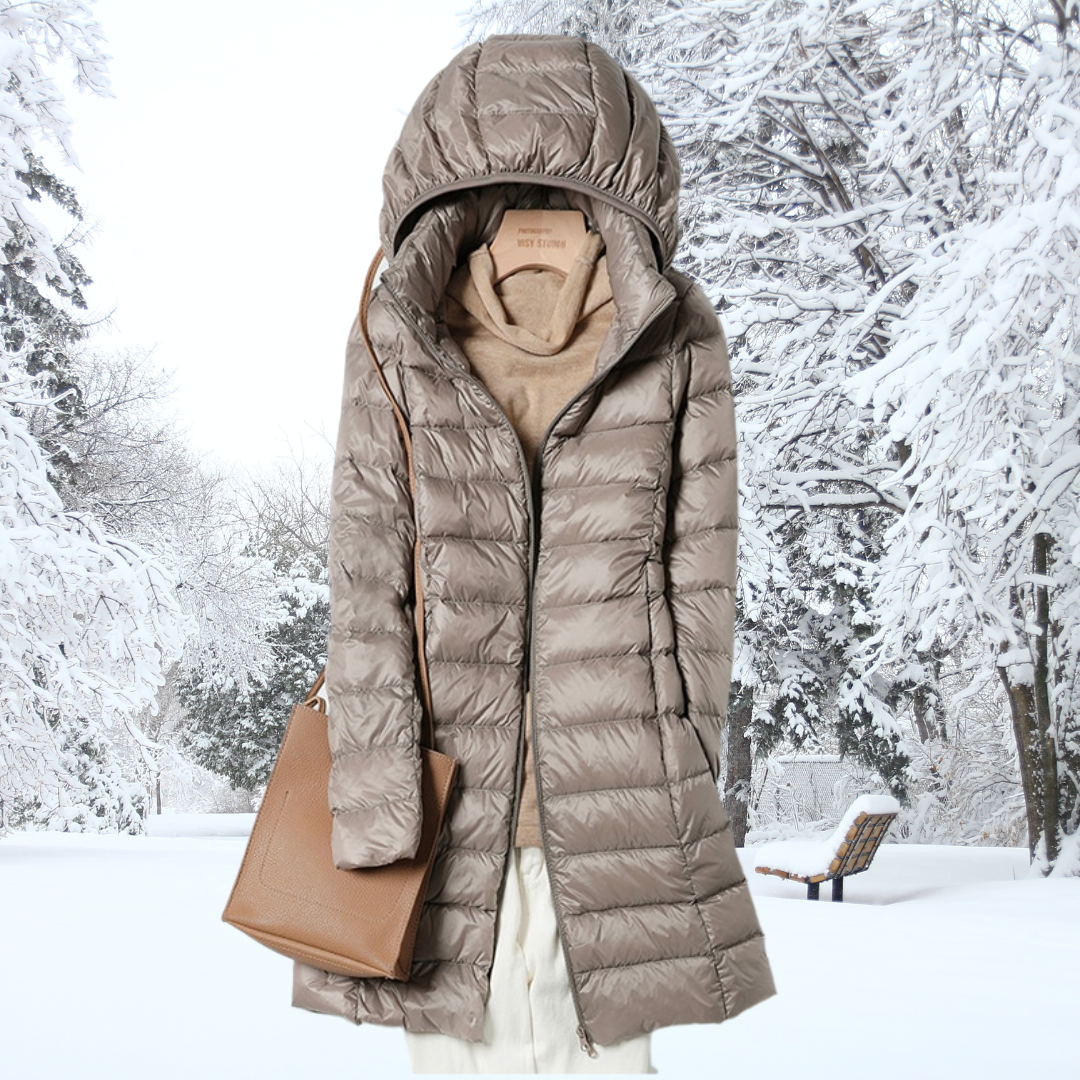 Women's Effortlessly Stylish Quilted Puffer Jacket with Zip Front