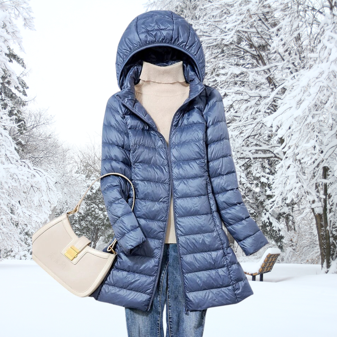 Women's Effortlessly Stylish Quilted Puffer Jacket with Zip Front