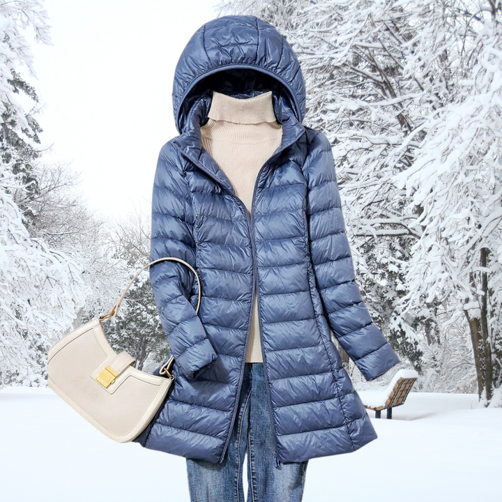 Women's Effortlessly Stylish Quilted Puffer Jacket with Zip Front