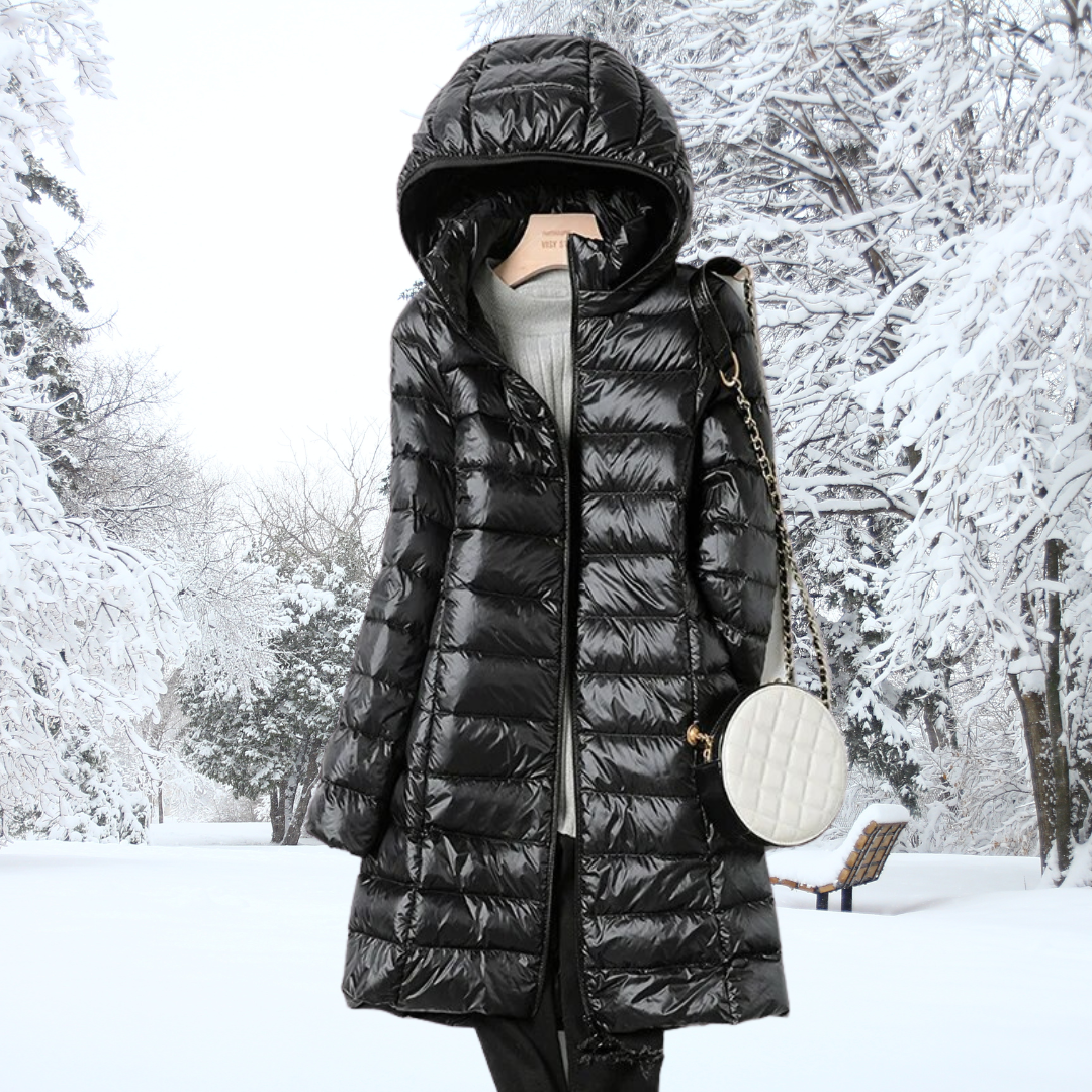 Women's Effortlessly Stylish Quilted Puffer Jacket with Zip Front