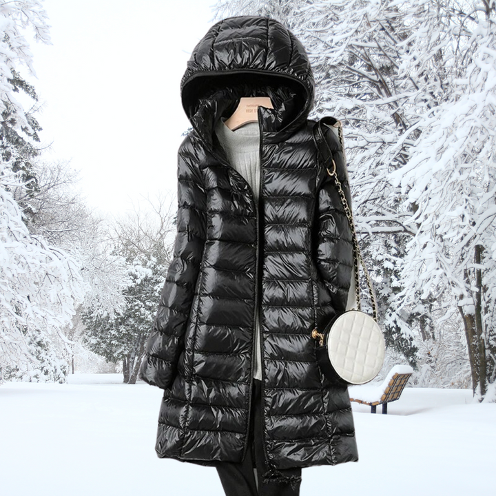 Women's Effortlessly Stylish Quilted Puffer Jacket with Zip Front