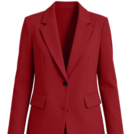 Women's Peplum Fall Jacket for Professional Wear in Burgundy