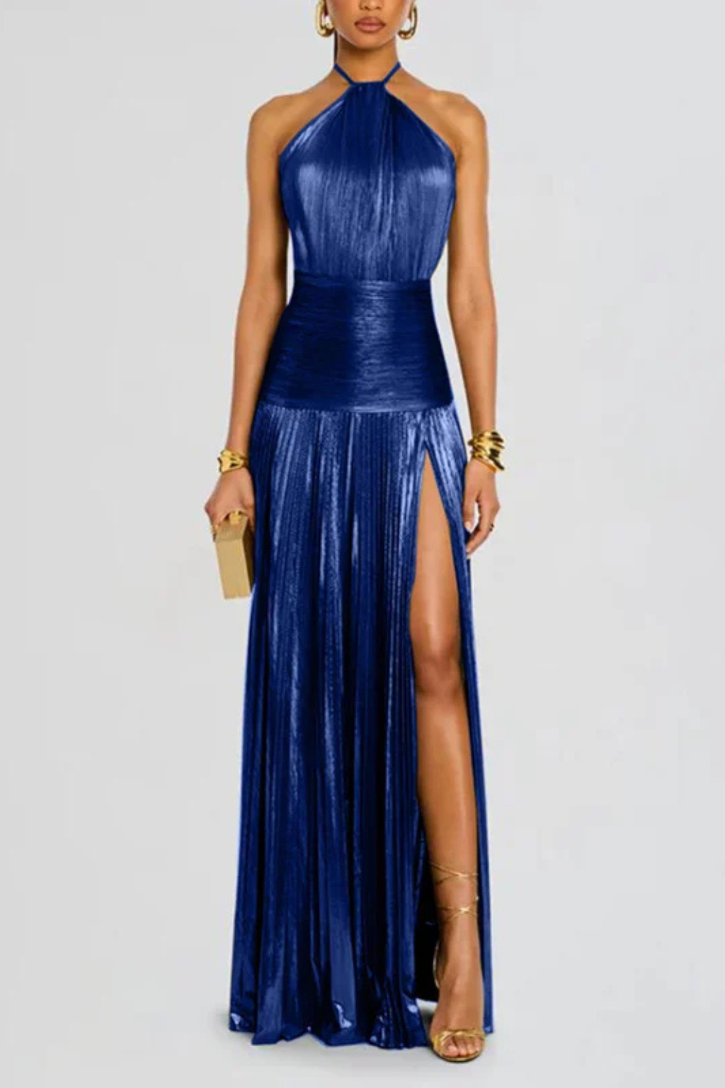 Women's Satin Maxi Dress for Wedding Guests (11)