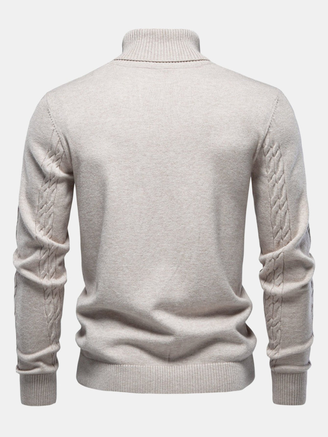 Women's Sweater in Cable Knit Turtleneck for Fall (4)