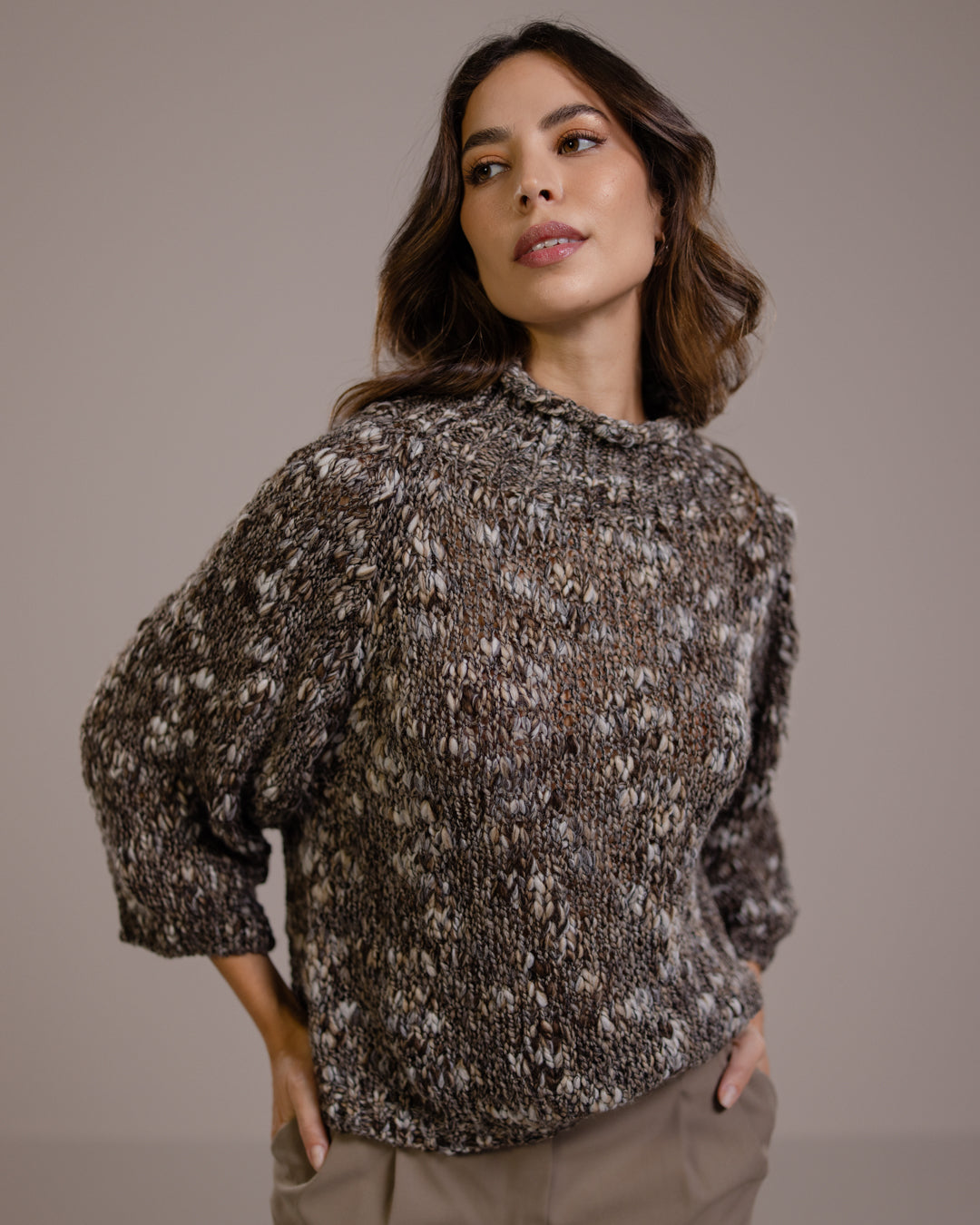 Women's Sweater in Wool Blend for Winter (7)