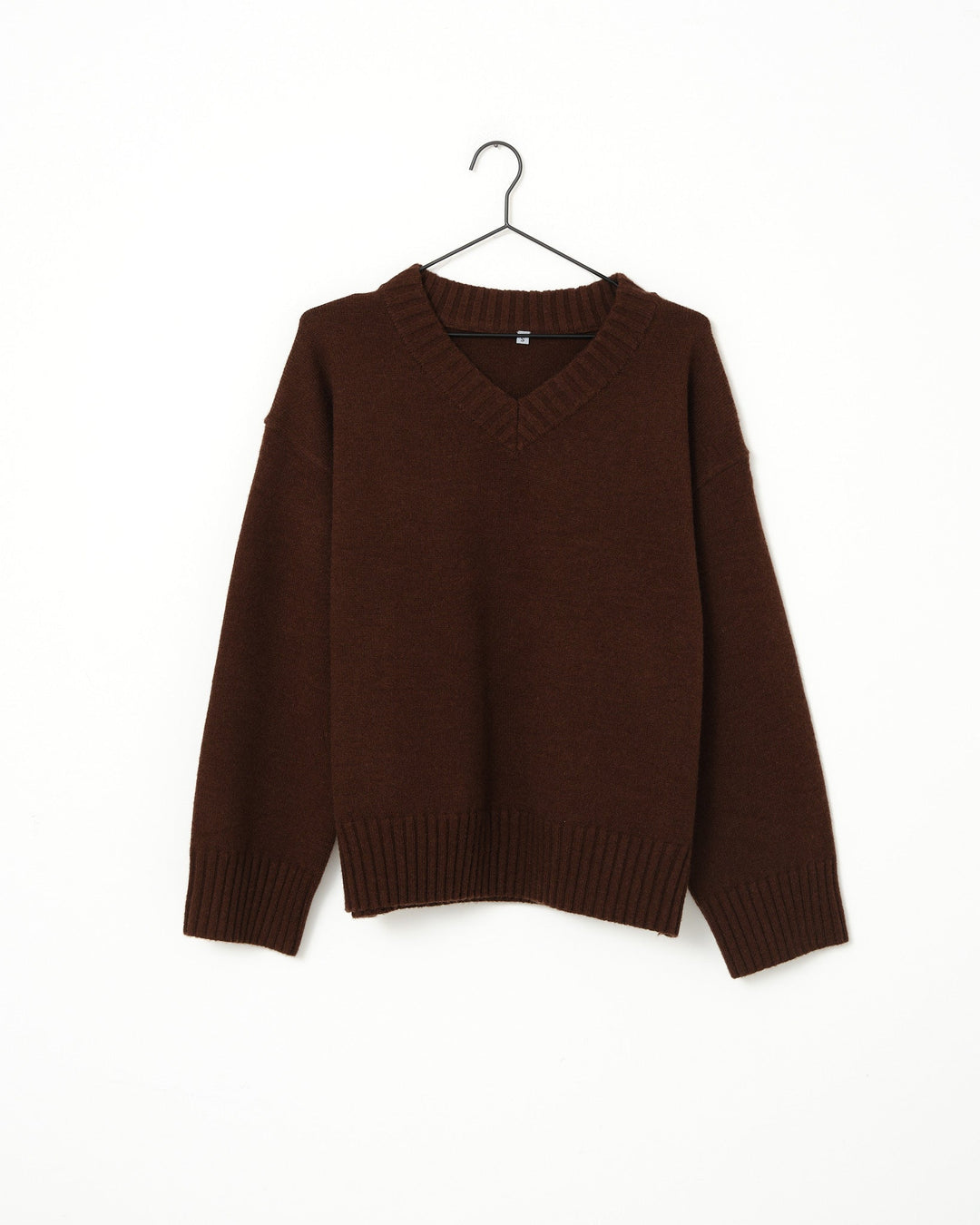 Women's Sweater V-Neck in Brown for Autumn in Brown 6