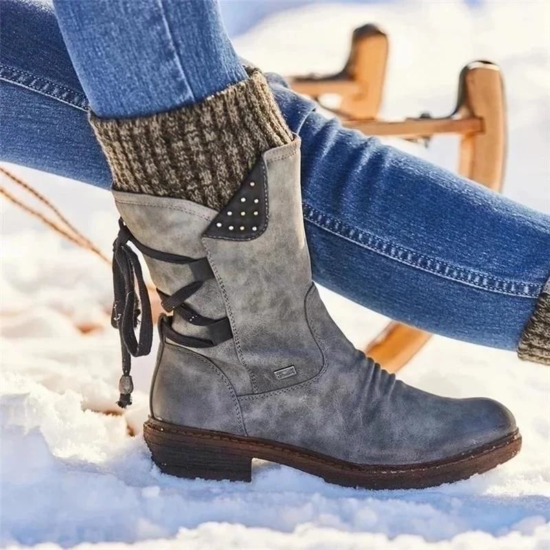 Women's Weatherproof Calf Boots for Autumn in Grey