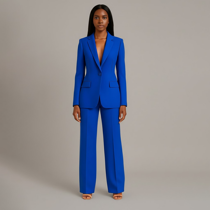 Women's Wool Coat Jacket for Everyday Elegance in Blue 1