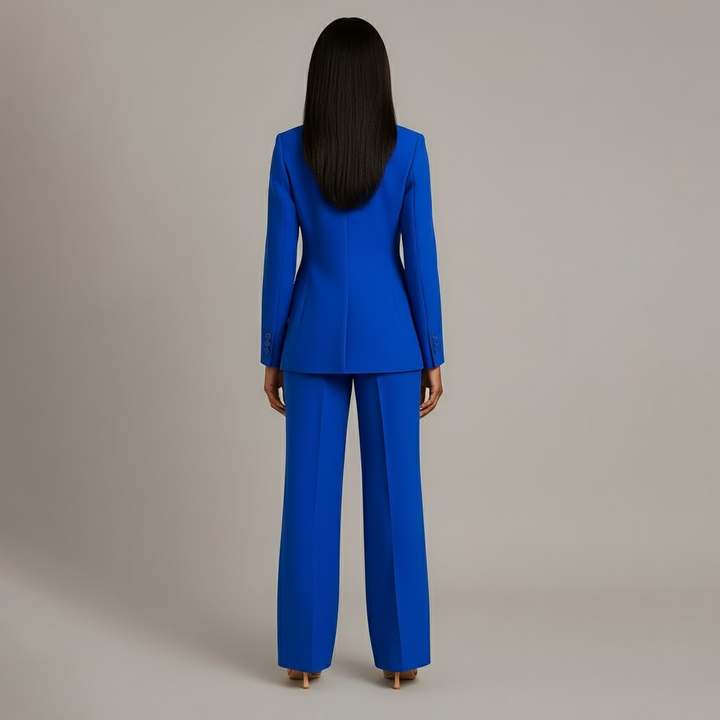 Women's Wool Coat Jacket for Everyday Elegance in Blue 3