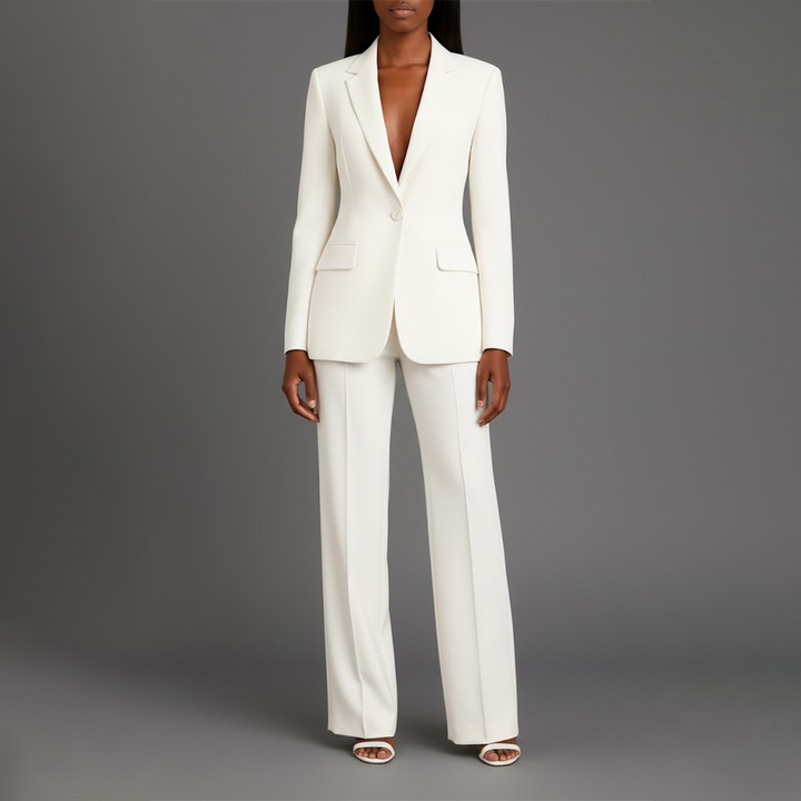 Women's Wool Coat Jacket for Everyday Elegance in White