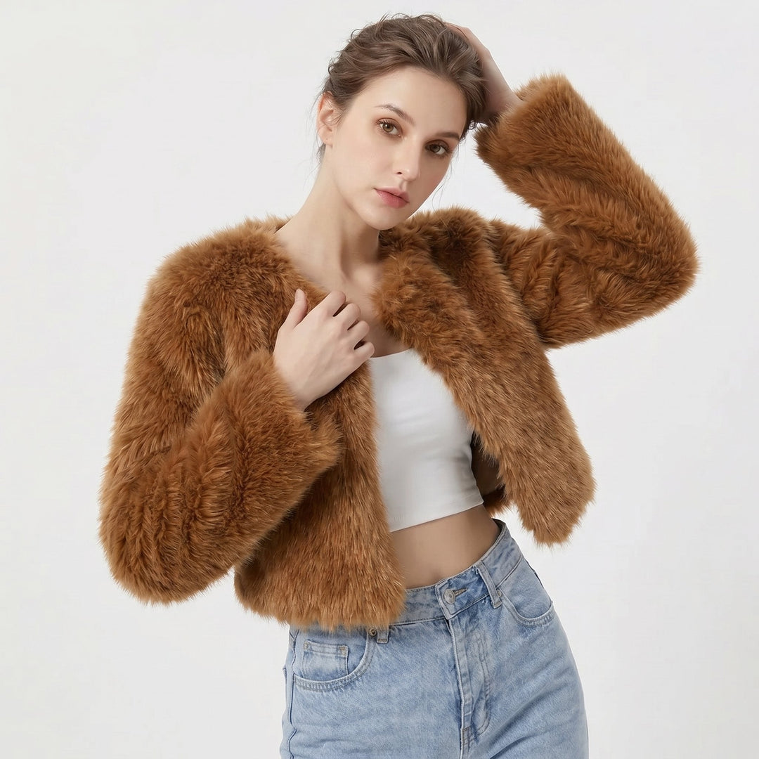 Women's Wool Jacket for Winter Layering in Dark Curry