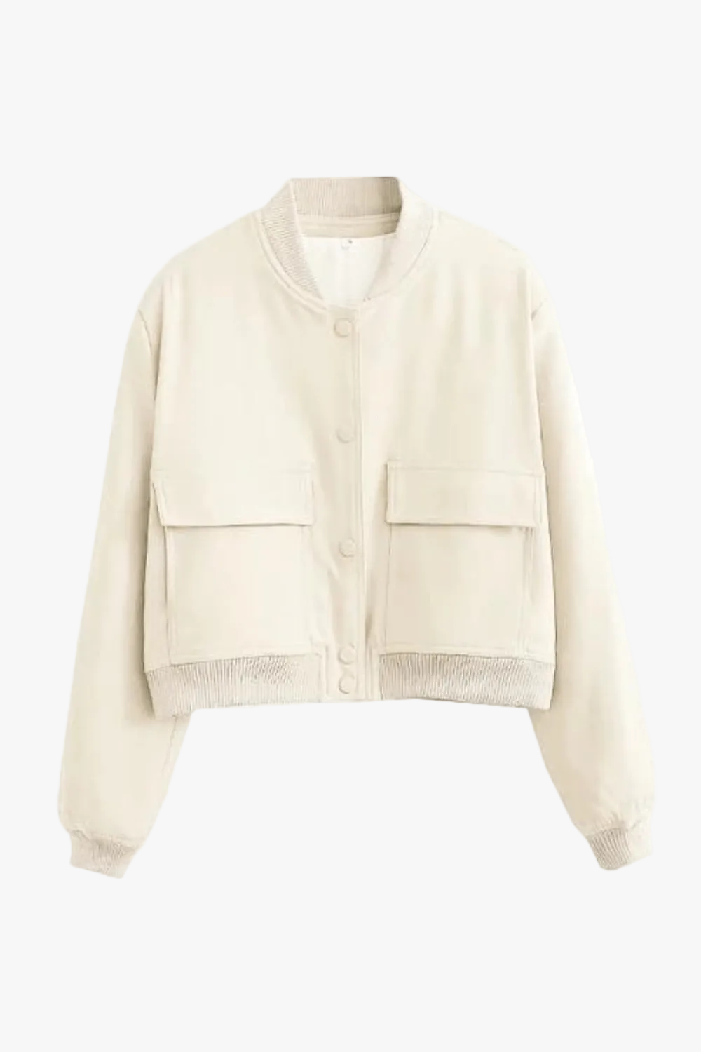 Women's Effortless Cropped Bomber Jacket
