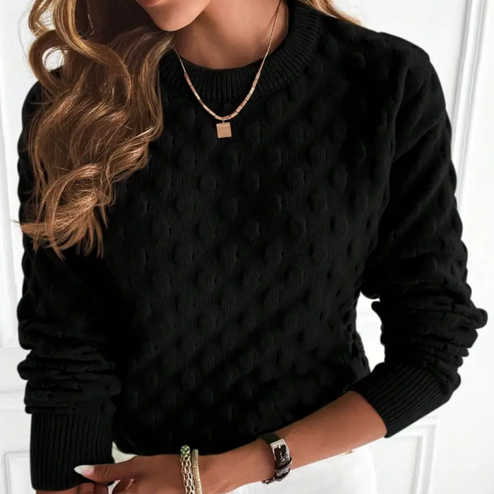 Women's Versatile Cashmere Cable Knit Crewneck Sweater