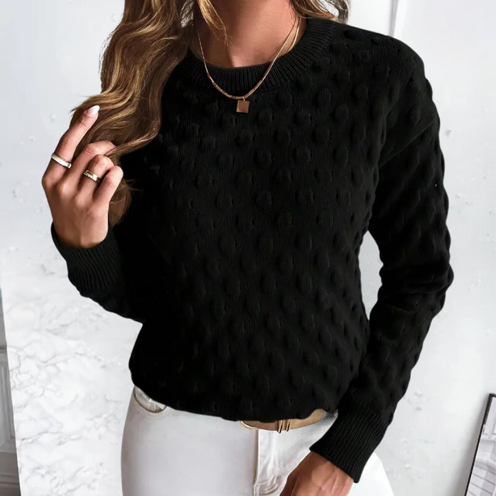 Women's Versatile Cashmere Cable Knit Crewneck Sweater