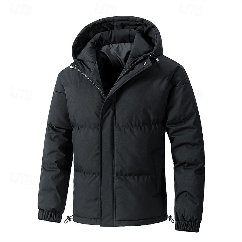 Men's Warm Insulated Hooded Puffer Jacket
