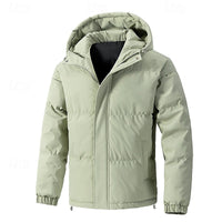 Men's Warm Insulated Hooded Puffer Jacket
