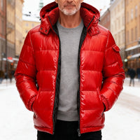 Men's Warm Quilted Hooded Puffer Jacket